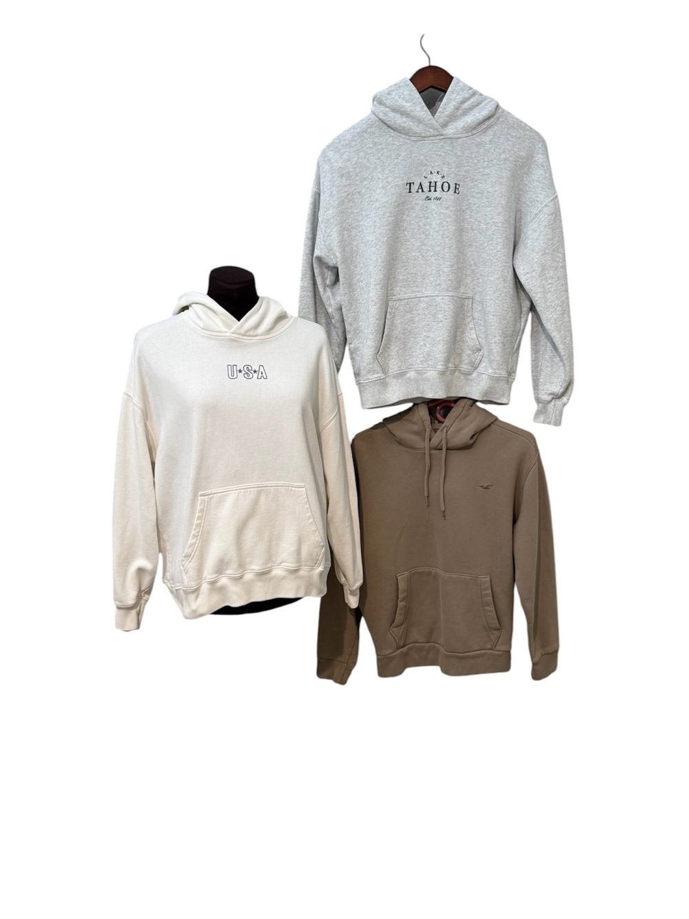 3 Hollister Hoodies Size XS